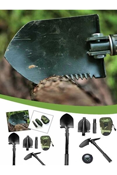 Özasya AVM Pusulası Katlanır Portatif Kazma Kürek Seti