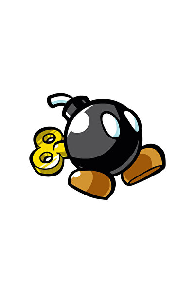 Quart Aksesuar 14 x 11 cm Yürüyen Bomba Sticker Motor Araba Kask Laptop Sticker