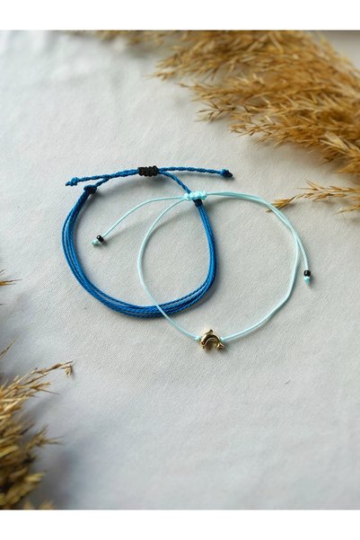 Atölye Merdiven Set of 2 lucky bracelets dolphin