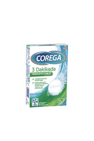 Corega أقراص تنظيف طقم الأسنان 30 قطعة (قطعة واحدة)