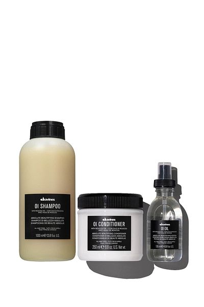 Davines Professional Oı Oil Shampoo - 1000ml Cream, 250ml Absolut Oil, 135ml Neslibty