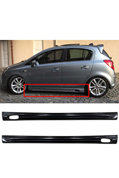 HasAkman Opel Corsa E Yan Marşpiyel Seti Plastik Mat Siyah 2014 2015 2016 201...