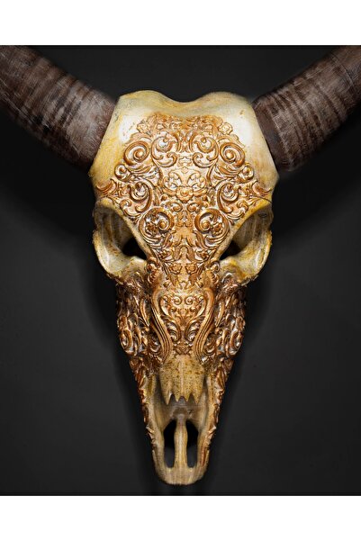 Bi'şeyler Sepeti Bill Skull Şeytani Kafatası İşlemeli 27 CM (DEV BOY)