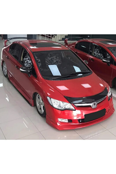HasAkman Honda Civic Fd6 Makyajsız Kasa Typer Ön Ek Karlık Mat Siyah Plastik 2006 2007 2008 2009