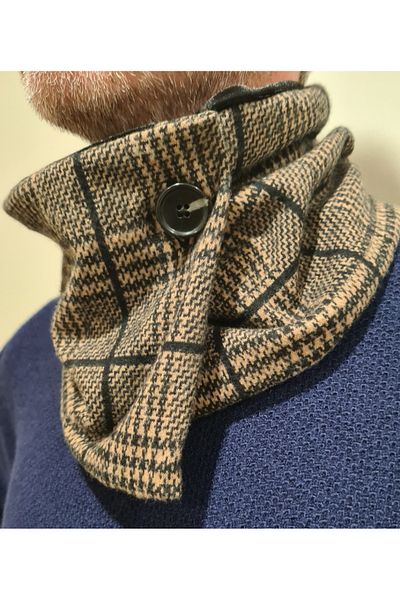 Leylace New Model, Leylace Winter Interlock Fabric Men's Neck Collar-11