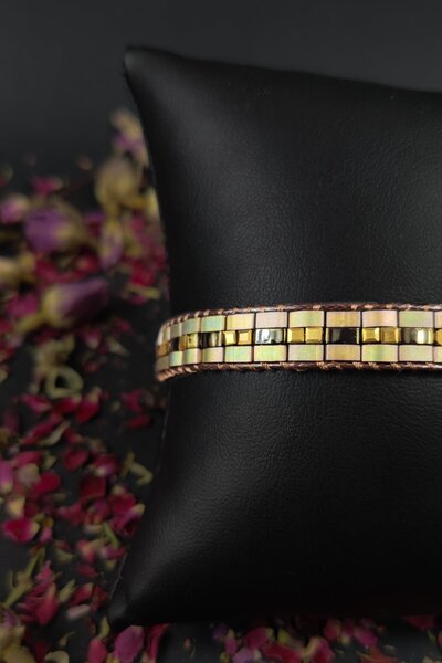 Ayya Aksesuar Miyuki Bracelet Japanese Natural Stone Titan Bracelet Armband