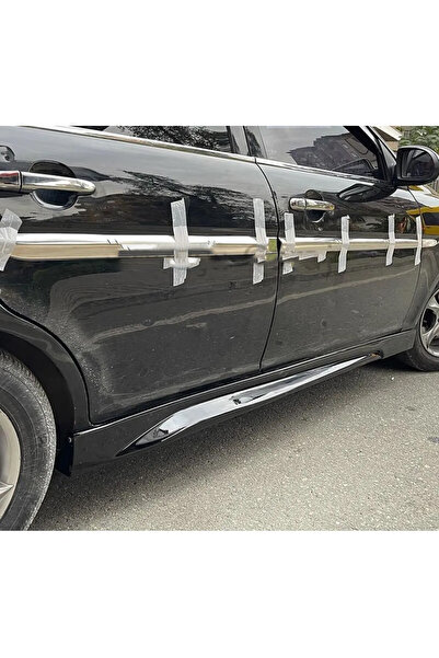 HasAkman Kia Cerato Uyumlu Yan Marşpiyel Seti Plastik Mat Siyah Body Kit Karlık
