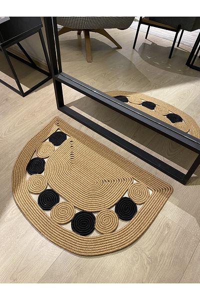 MaVaux London Jute, Patterned Doorstep, Doormat, Bathroom Mat, Balcony Mat / Gift, Houseware.