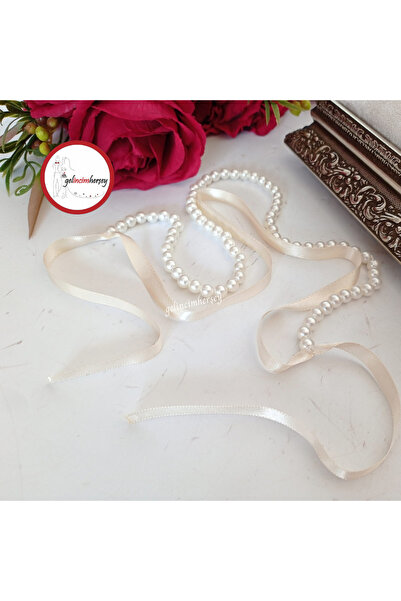 Gelincimherşey Пръстен за годеж с перли и панделка