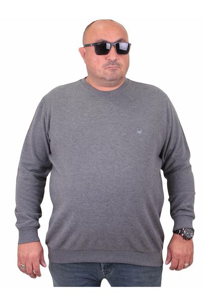 MocGrande Μεγάλο Μέγεθος Thessaloniki Classic Sweat 23200 ANTHRACITE