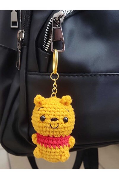 Engin TT Amigurumi Oyuncak Winnie Anahtarlık 1 Adet (winnie the pooh-6 cm)
