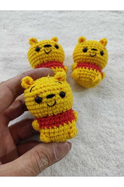 Engin TT Amigurumi Oyuncak Winnie Anahtarlık 1 Adet (winnie the pooh-6 cm)
