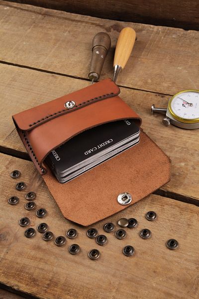 New Coast Leather 1900's Χειροποίητη ανδρική κάρτα από γνήσιο δέρμα