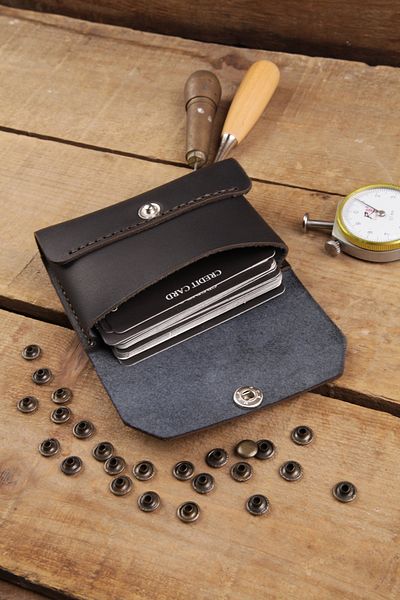 New Coast Leather 1900's Χειροποίητη ανδρική κάρτα από γνήσιο δέρμα