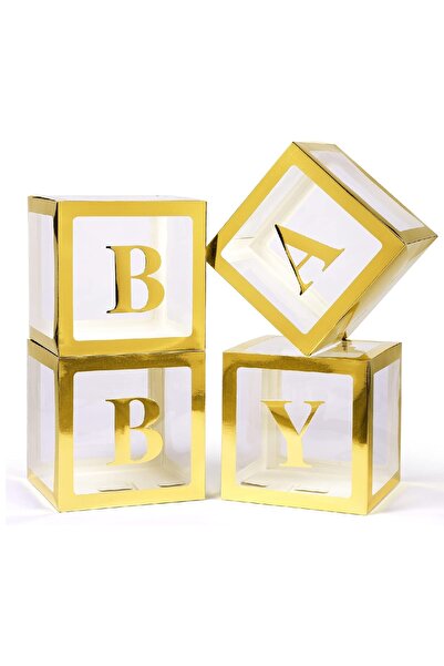 Bkmc Kutu Şeffaf Kutu Baby Yazılı Harf 25 Cm