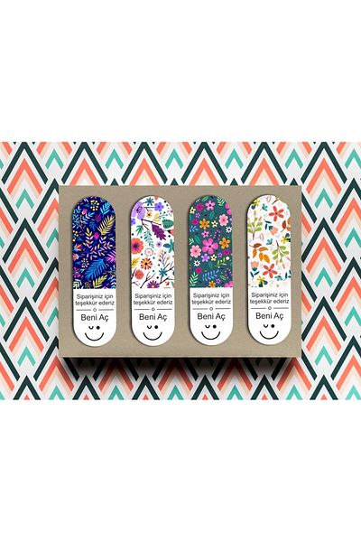 anka design Packaging Sticker 7x2 40 Pieces (Open Me)