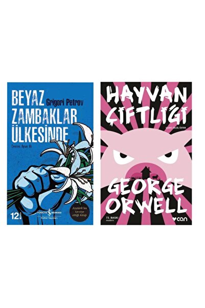 TÜRKİYE İŞ BANKASI KÜLTÜR YAYINLARI Beyaz Zambaklar Ülkesinde - Hayvan Çiftli...