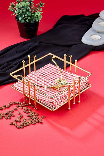 Besthırdavat Butterfly Model Mirrored Napkin Holder Stainless Steel Luxury Napkin Box