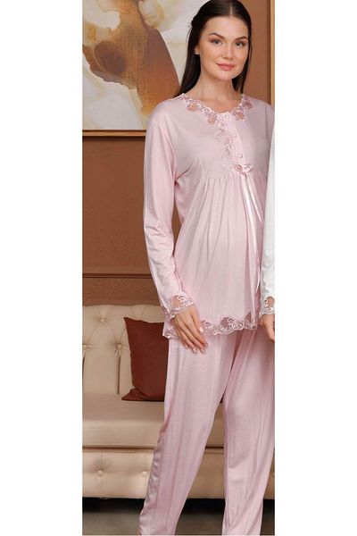 Bone Club BONE LUXURY DANTELĂ SET PIJAMA MÂNECĂ LUNGI