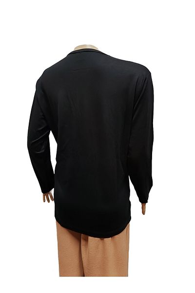 Rüya Mother Combed Cotton Blouse Long Sleeve V-Neck