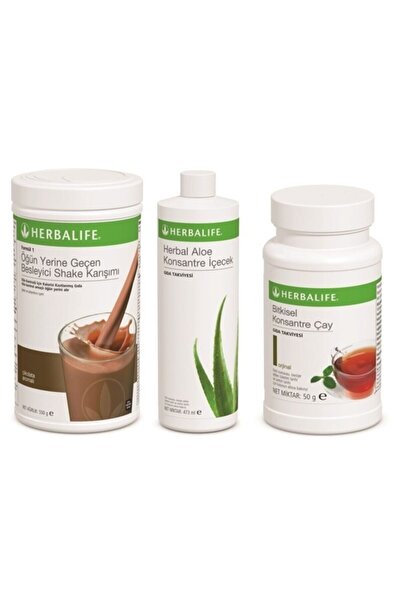 Herbalife Çikolatalı Shake + Aloevera + 50 Gr Klasik Çay