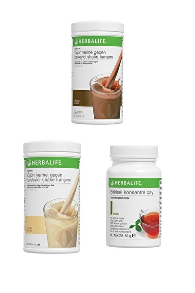 Herbalife Kilo Verme Aylık Başlangıç Seti 2 Adet Shake (vanilya-çikolata) 1 A...