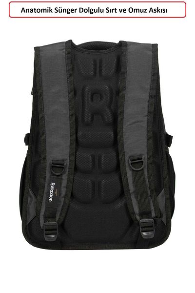 Konfores 1552-2227 Unisex Ανατομική Σχολική Τσάντα Πλάτης Μαύρη
