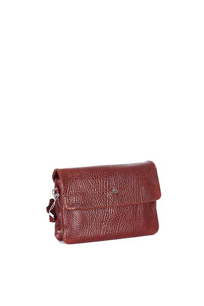 Aka Men's Shiny Tan Leather Handbag 337