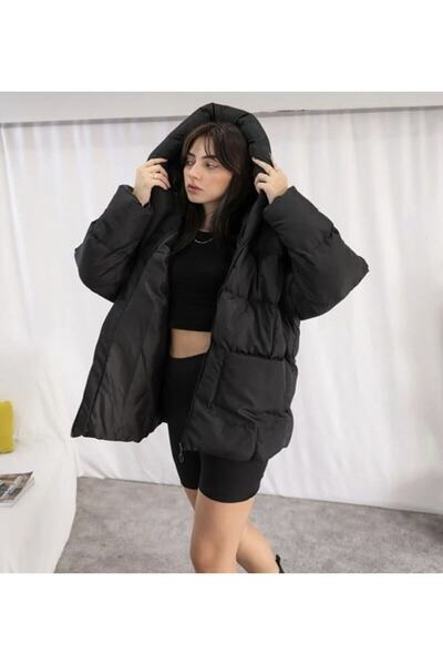 ALINTERYY Puffer Batwing Oversized Coat