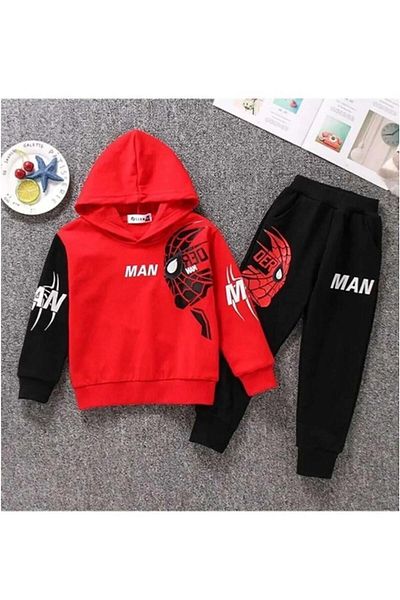 öz taha Spiderman Kids Top and Bottom Set