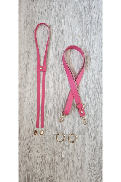 NAZENİN HOBİ AKSESUAR طقم قلادة من الجلد ومجموعة حلقات زنبركية