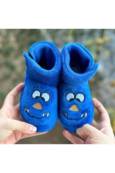 Pandalina emojili φιγούρα velcro παιδικές παντόφλες νηπιαγωγείο νηπιαγωγείο σπίτι παπούτσια μπότα σπιτιού