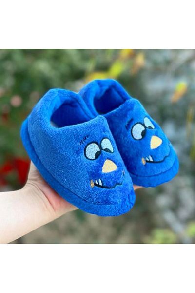 Pandalina Papuci pentru copii cu figuri emoji, pantofi de casa de gradinita, cizme de casa