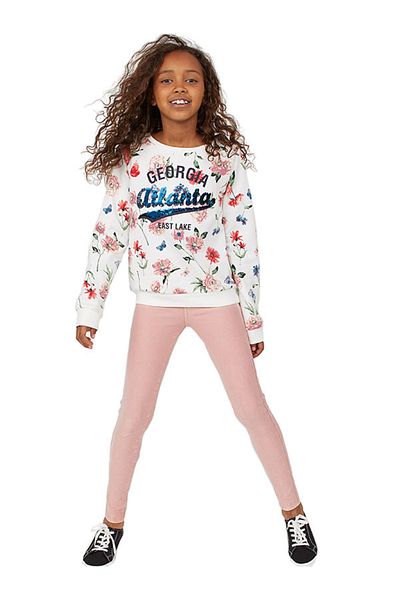Babies Design Store Flower Printed Girl's Sweatshirt