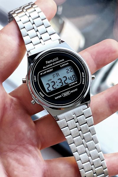 Ferrucci Function Steel Strap Silver Men's Wristwatch Bracelet Gift Wlg1054