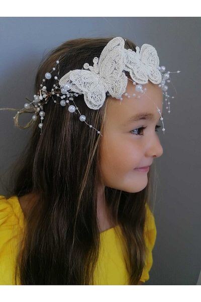 Şeker Tadında Tasarımlar Tamtur Crown-Bandana-Bonette Hat Set - Powder