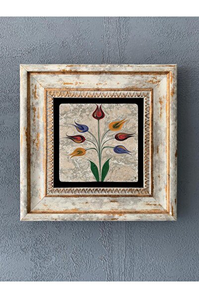 Oscar Stone Decor Çerçeveli Taş Duvar Dekoru 20 X 20 Cm Ebru