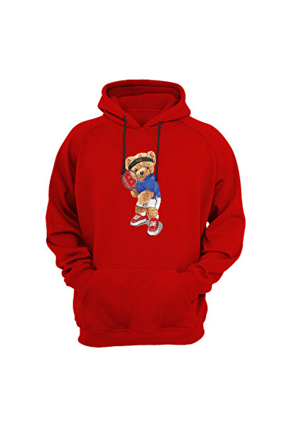 WİDİ Світшот з принтом тенісиста-ведмедя