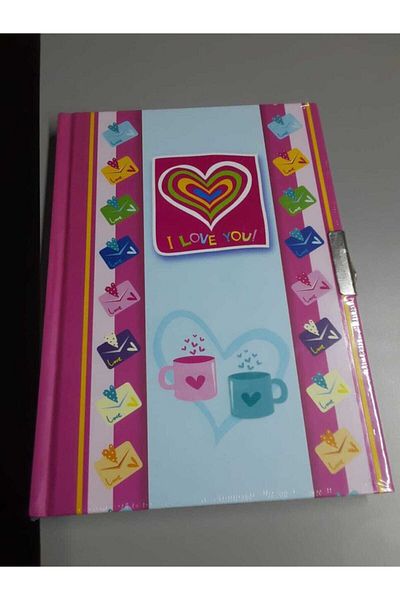 Bayındır 14x20 cm Carte de amintire Star cu lacăt 96 coli 90 grame