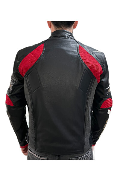 VENOM D1 Deri Ceket Impactec Korumalı(KALIPLAR DARDIR BİR BEDEN BÜYÜK SİPARİŞ VERİNİZ)