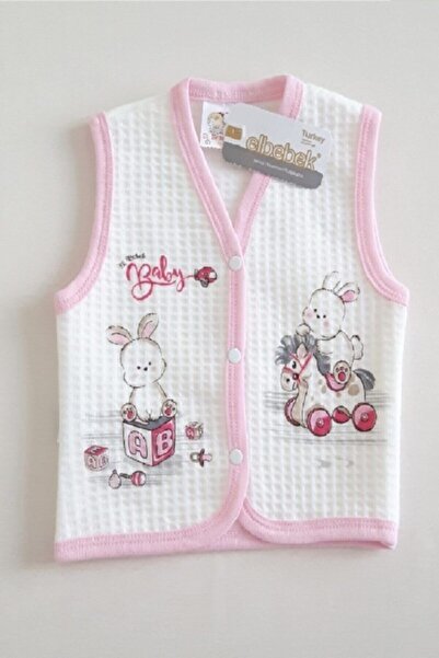 El Bebek Pink Quilted Baby Vest