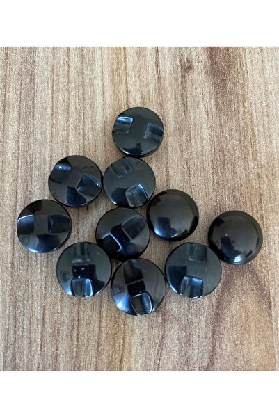 Öztürk زر نصف لؤلؤي بلمعة لؤلؤية 1.3 سم، عبوة من 10 قطع. أنثراسيت.