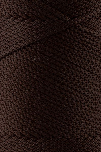 SENSY 2 Mm - 200 gr Polyester Macrame Thread Brown 230 M Polyester Macrame Thread Suppla Rope And Bag Thread