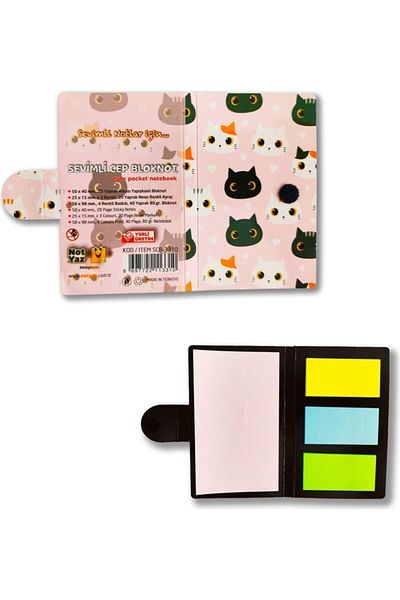 Paste Notes Notyaz Mini Pocket Adhesive Notebook