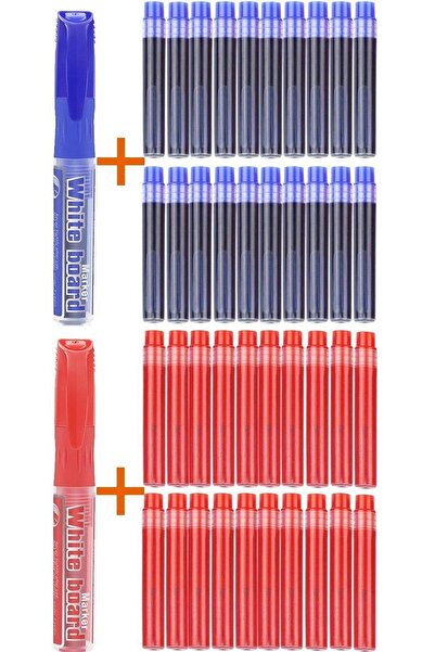 Modellino Her Marka Kalem ve Kartuş İle Uyumlu BYB Beyaz Tahta Kalemi ve Kart...