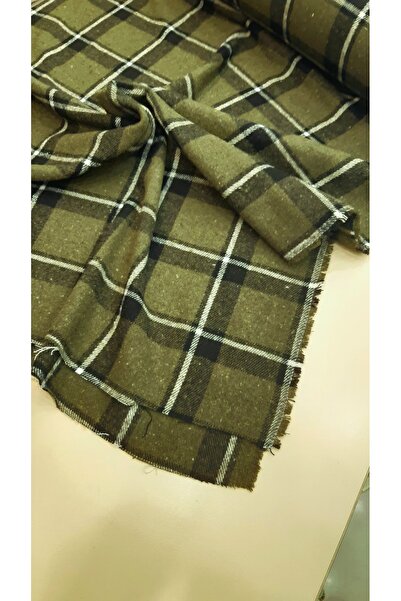 Safir Kumaş Yumuşacık Yünlü Ekoseli Oduncu Tarzı Kışlık Kumaş 2.5 Metre