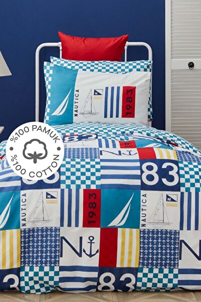 Nautica Home Kids Sailing Race %100 Pamuk Tek Kişilik Nevresim Takımı