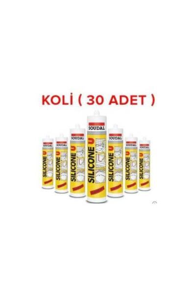 Soudal Silikon Şeffar 30 Adet - 1 Koli