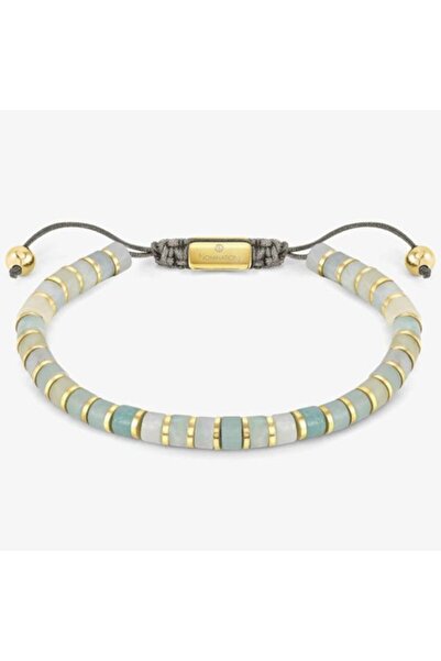 NOMİNATİON NominationInstinctStyle Gold Finish Stainless Steel Amazonite Brac...
