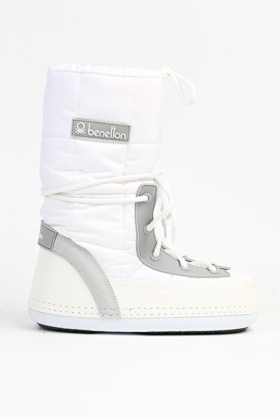 Benetton ®   BN-50086 - 3831 Alb - Ghete de damă